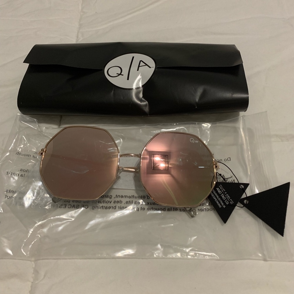 Quay Kiss and Tell Octagon Sunglasses